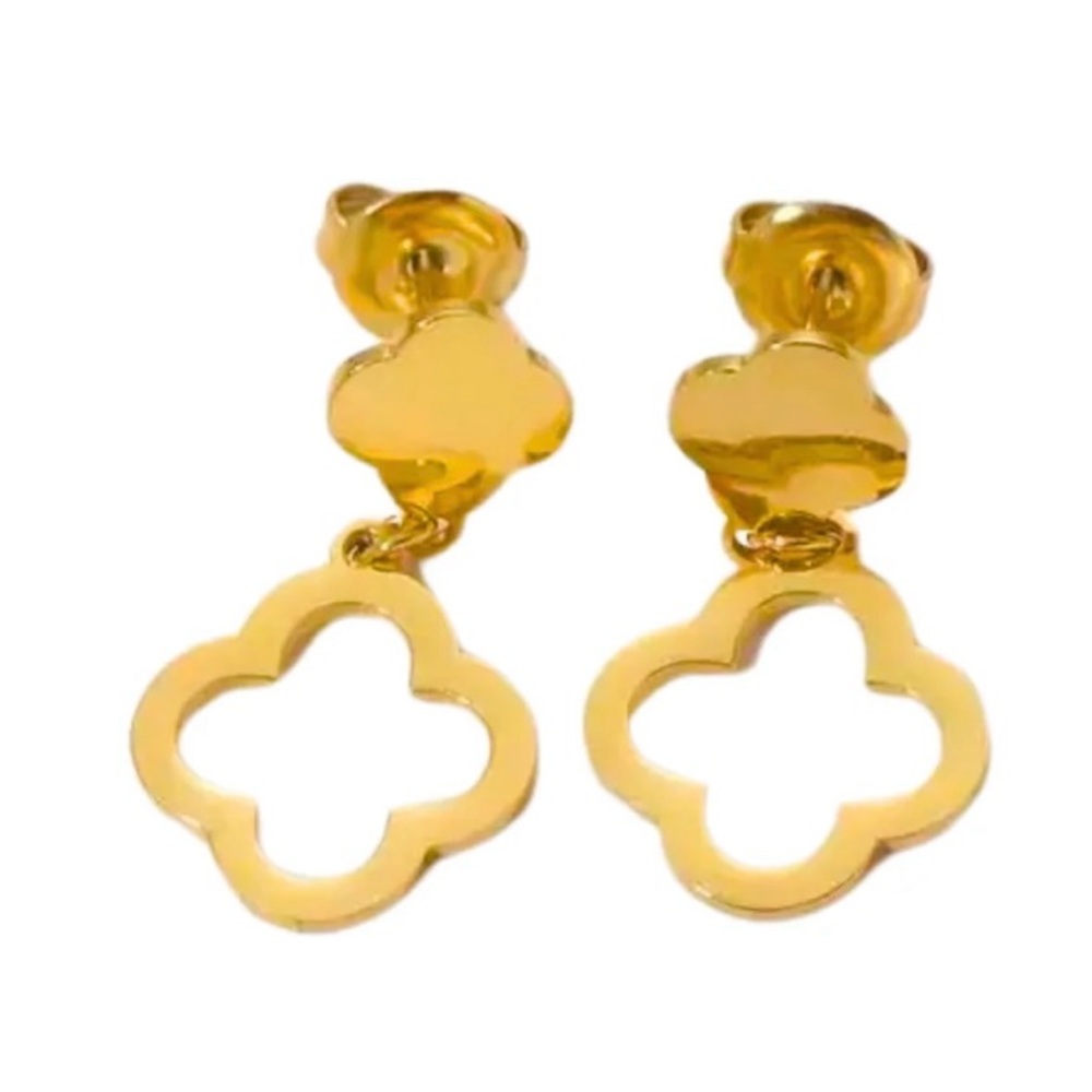 Clover Dangle Earring Stainless Steel